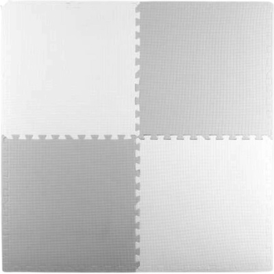 Pepita Голям размер Premium Sponge Puzzle 120x120cm (4бр. 60x60cm) - сиво-бяло (JHE60-1)