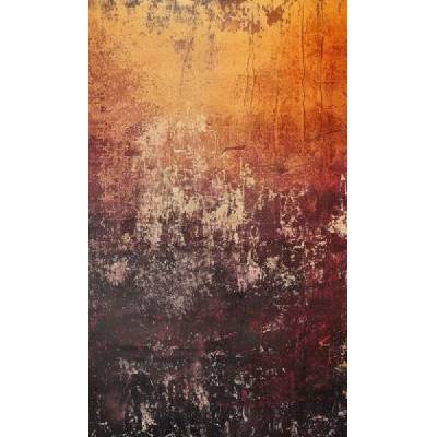 Takoy Panel na závěs, fotoplátno 160x265 cm bordově-žlutá stará stěna