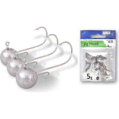 ZEBCO Jigová hlava vel.4 5g 4 ks