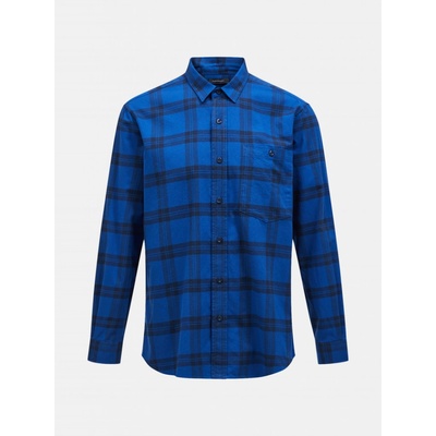 Peak Performance košeľa OmenT flannel modrá