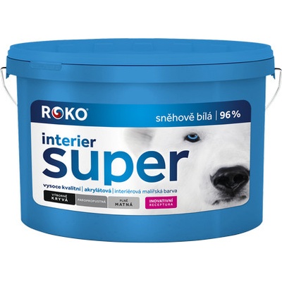 Rokospol Roko Interiér Super zářivě bílá malířská barva Hmotnost: 15 kg