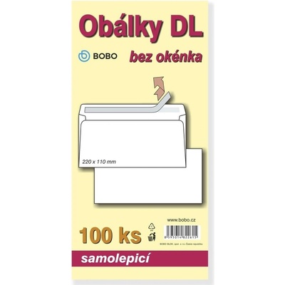 Obálky DL samolepicí (bal. 100ks)