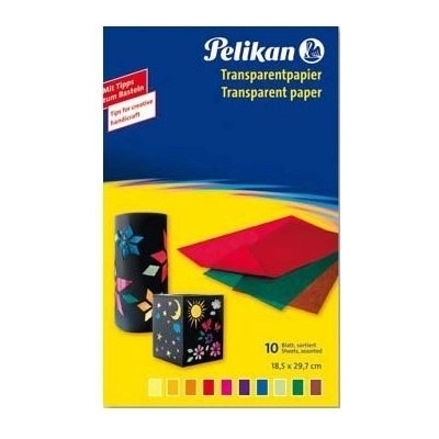 Farebné papiere Pelikan transparentné 10 listov