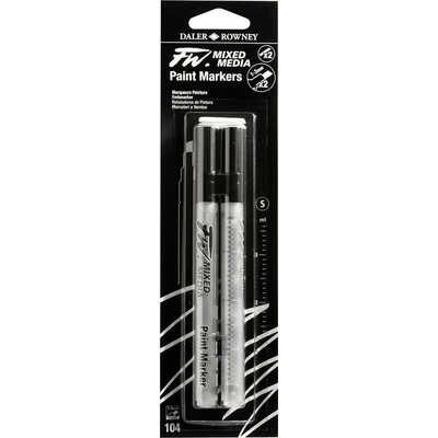 Daler-Rowney FW Комплект хастари Black 1-3 mm 2 бр (160320104)