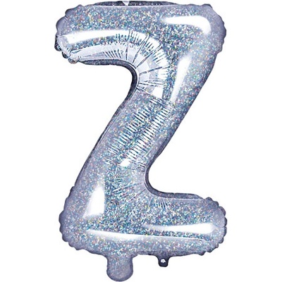 PartyDeco Fóliový balón Písmeno ''Z'' 35cm holografický