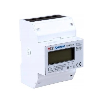 EASTRON Elektromer obojsmerný na DIN trojfázový digitálny VCX EASTRON SDM72 BI MID Reset 100A