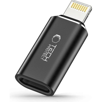 Tech-protect Ultraboost adaptér Lightning / USB-C OTG, čierny