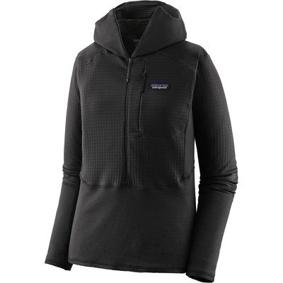 Patagonia Дамски поларен пуловер Patagonia Women's R1 P/O Hoody Fleece jumper - Black (105-5883-0212)