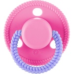 Lorelli Силиконова залъгалка с капаче Lorelli - Circle, 0 м+, Pink (10220750002) - ozone