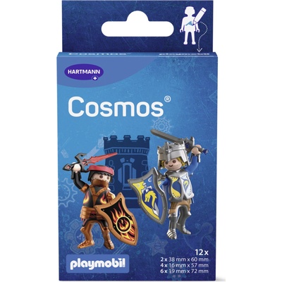 COSMOS Playmobil novelmore vodeodolná detská náplasť na rany 12 ks