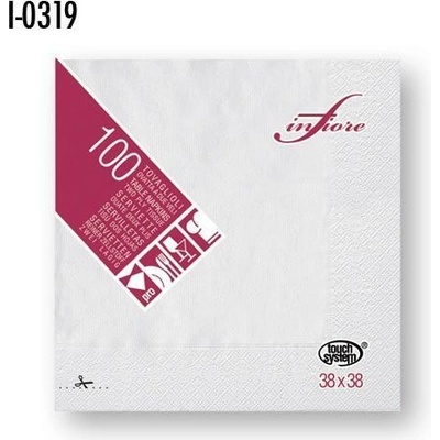 Celtex papírové ubrousky Infibra 2V bílá 38x38cm 100ks