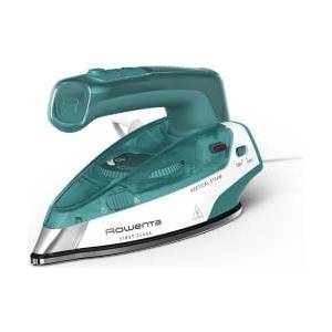 Rowenta First Class Travel Steam Iron, foldable travel size, 45 g/min extra steam boost, compact, lightweight, quick heating, vertical steam, 1000 Watts, White/Petrol, DA1610E0 Ютии