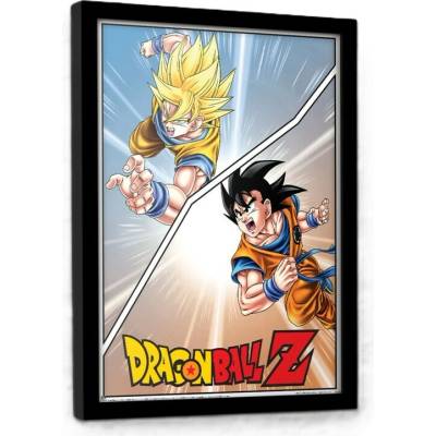 PYRAMID Rámovaný Obraz - Dragon Ball Z - Special Goku, 44.5 x 34.3 cm