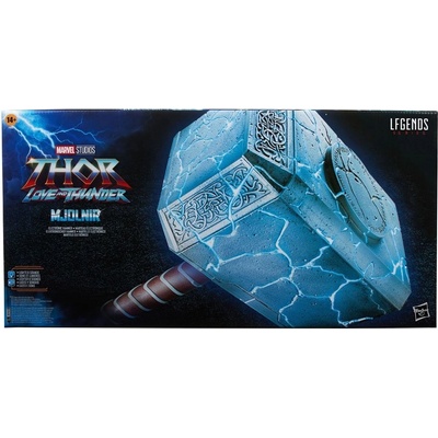 Hasbro Thor Love and Thunder Marvel Legends 1/1 Mighty Thor Mjolnir Premium Electronic Roleplay Hammer 49 cm