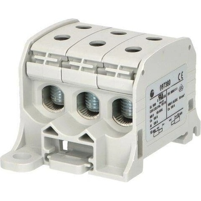 Eleman Svorka univerzální RKA 50 1/6 L G, 150A, 1pól. (6x vstup), AL/CU, šedá, na DIN/na panel