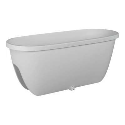 Plastkon Truhlík na zábradlí Balconia bílý 25 x 60 x 25 cm