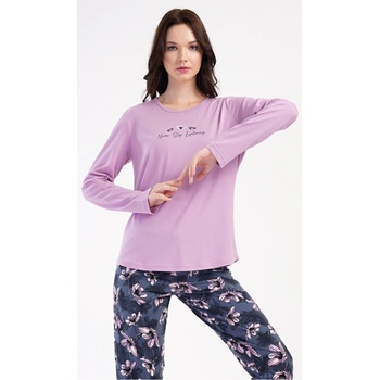 Vienetta dámske pyžamo dlhé violetta fialová