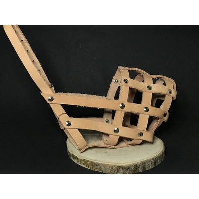 Palkar kožený náhubok pre psov veľ. 6 40 cm x 11 cm