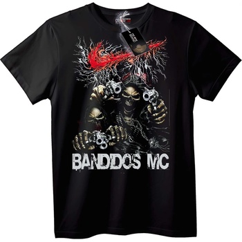 NOONEBRAND Тениска BANDDOS MC Черепи - 7XL, White
