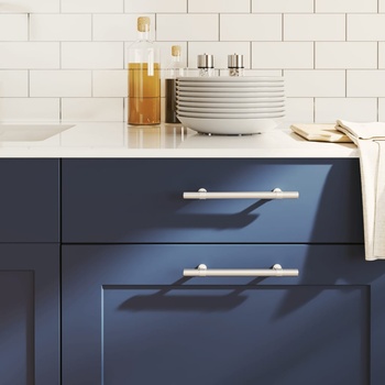 Image 1 of vidaXL Дръжки за шкафове, 20 бр, сребристи, 128 мм, неръждаема стомана (3203685)