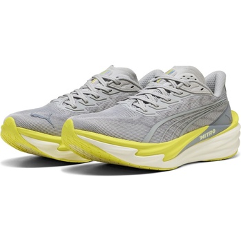 PUMA Маратонки Puma Mens Deviate Nitro 4 Running Shoes - Silver/Green