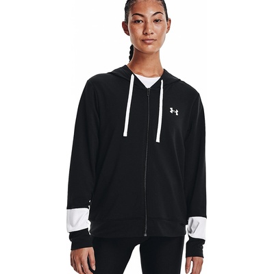 Under Armour Rival Terry Colorblock Zip 001/Black/White