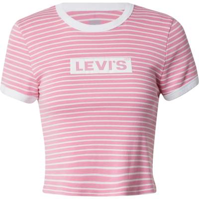Levi's Тениска 'Graphic Mini Ringer' розово, размер XS