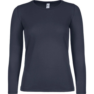 B&C Dámske tričko s dlhým rukávom TW06T Navy