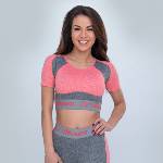 GymBeam Спортен топ Ultrafit Heather Pink XS