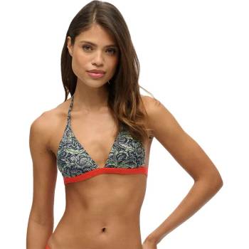 Superdry Print Triangle bikini top - Green (Green Leaf Paisley)