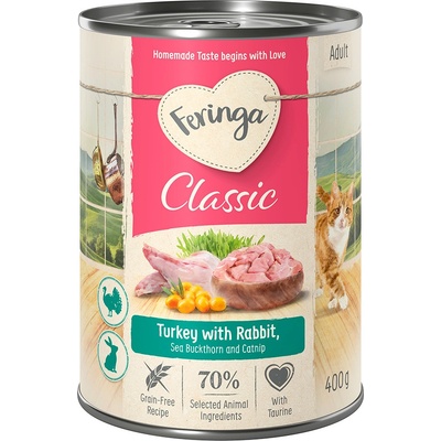 Feringa Classic Meat Menu králičí a krocaní 6 x 400 g
