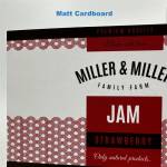  Matt cardboard 180 label test roll - 10 cm x 4 meter (testroll5)