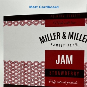  Matt cardboard 180 label test roll - 10 cm x 4 meter (testroll5)