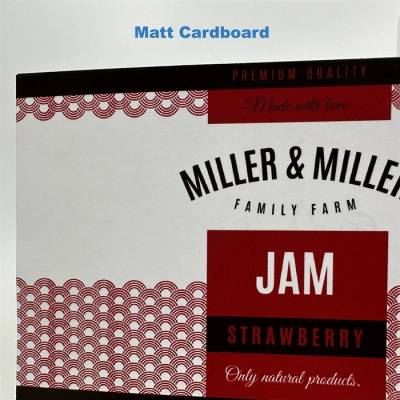 Matt cardboard 180 label test roll - 10 cm x 4 meter (testroll5)