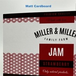  Matt cardboard 180 label test roll - 10 cm x 4 meter (testroll5)
