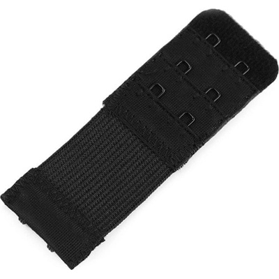 Predĺženie obvodu podprsenky šírka 30 mm dvojradové - čierna (10 ks)