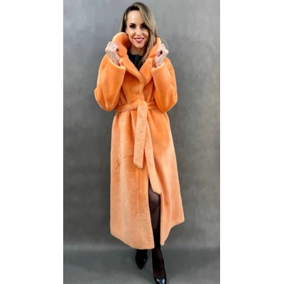 Max Original Leather kabát z umelej kožušiny JH-905 orange Orange