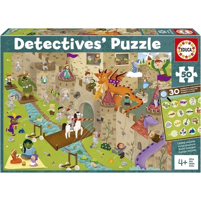 Educa Пъзел - загадка Educa - Детективи в замъка, 50 части (EDU18895)