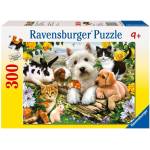 Ravensburger Пъзел Ravensburger от 300 части - Щастливи животни (13160) - baby