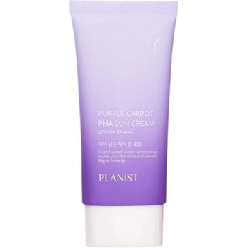 BUENO Doori Planist Purple Carrot Хидратиращ слънцезащитен крем с лилав морков, SPF50+, 50 ml