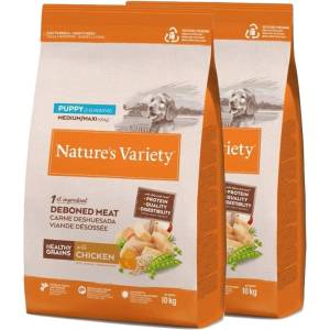 Nature's Variety Nature's Variety Dog Healthy Grains Puppy Medium/Maxi Chicken 2 x 10 kg