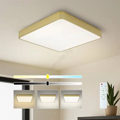 Brilagi Brilagi-LED Димируем плафон POOL LED/48W/230V 3000-6000K 50x50 см златист+с дистанционно управление (BG3716)