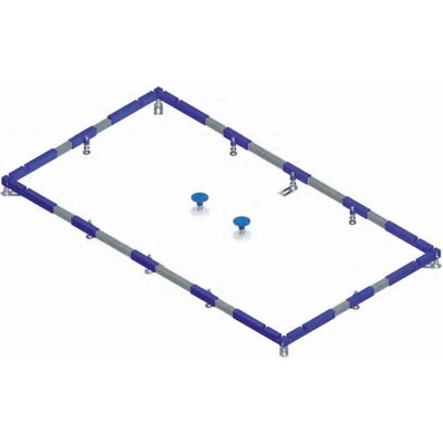 VILLEROY & BOCH ViFrame montážny rám pre menšie sprchové vaničky (do 1000 x 1000 mm) z keramiky alebo akrylátu (2 stredové podpery), U91412100