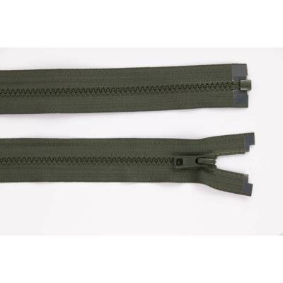 de-park Zip YKK - 65cm - dělitelný - army khaki - 684
