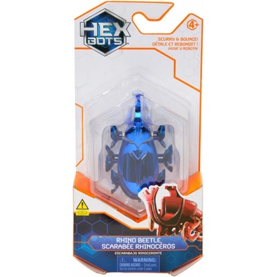 Hex Bots lezúci Rhino Beetle modrý