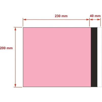 PLASTOVÉ OBÁLKY 200x230 mm růžové od 10 ks