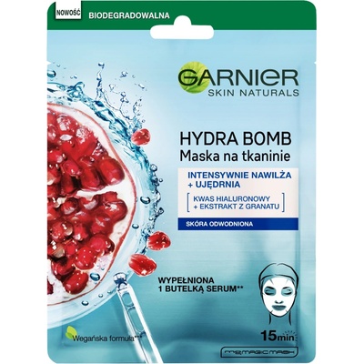 Garnier superhydratační vypĺňajúci maska Moisture & Aqua Bomb Skin Tissue Superhydrating Mask 32 g
