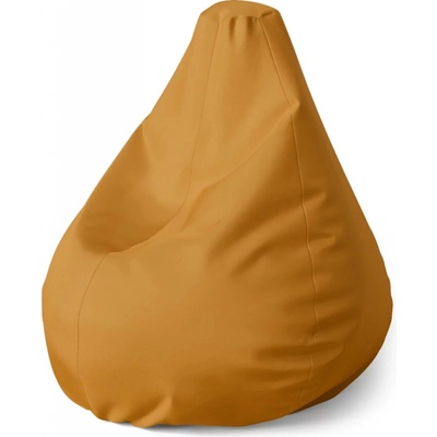 Sablio Sedací vak Pear Okrová Sablio 70 x 95 x 15 cm