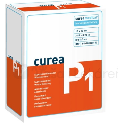 Curea P1 Superabsorpčný obväz 10 x 10 cm 50 ks