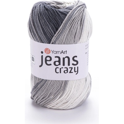 Yarn Art Jeans Crazy 8204 variace šedé